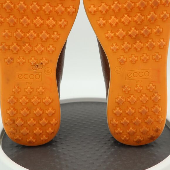 Ecco Street Spikeless Golf Shoes Mens Size 45 US 11-11.5 Brown Beige Leather - Picture 14 of 16